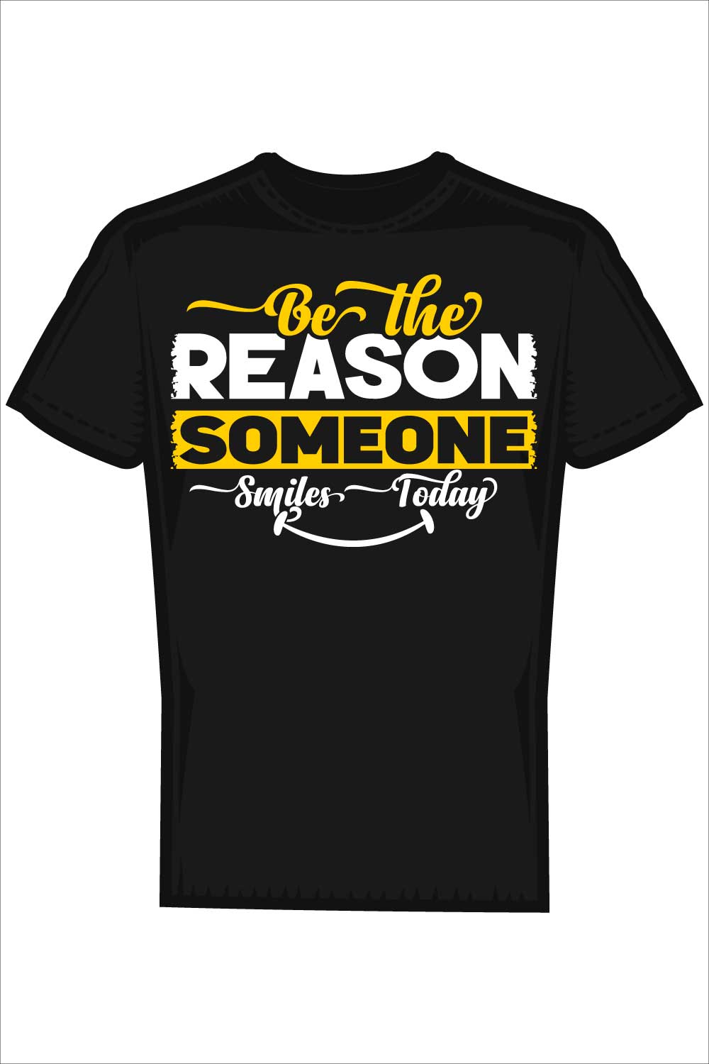 Inspirational Typography T-Shirt Design Vector pinterest preview image.