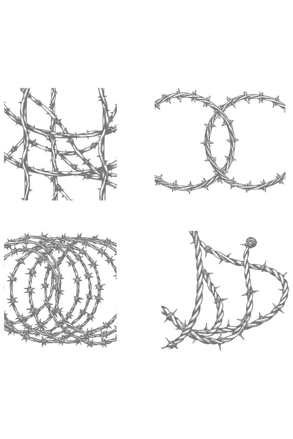 Barbed Wire Designs Security, Danger, and Industrial Concepts pinterest preview image.