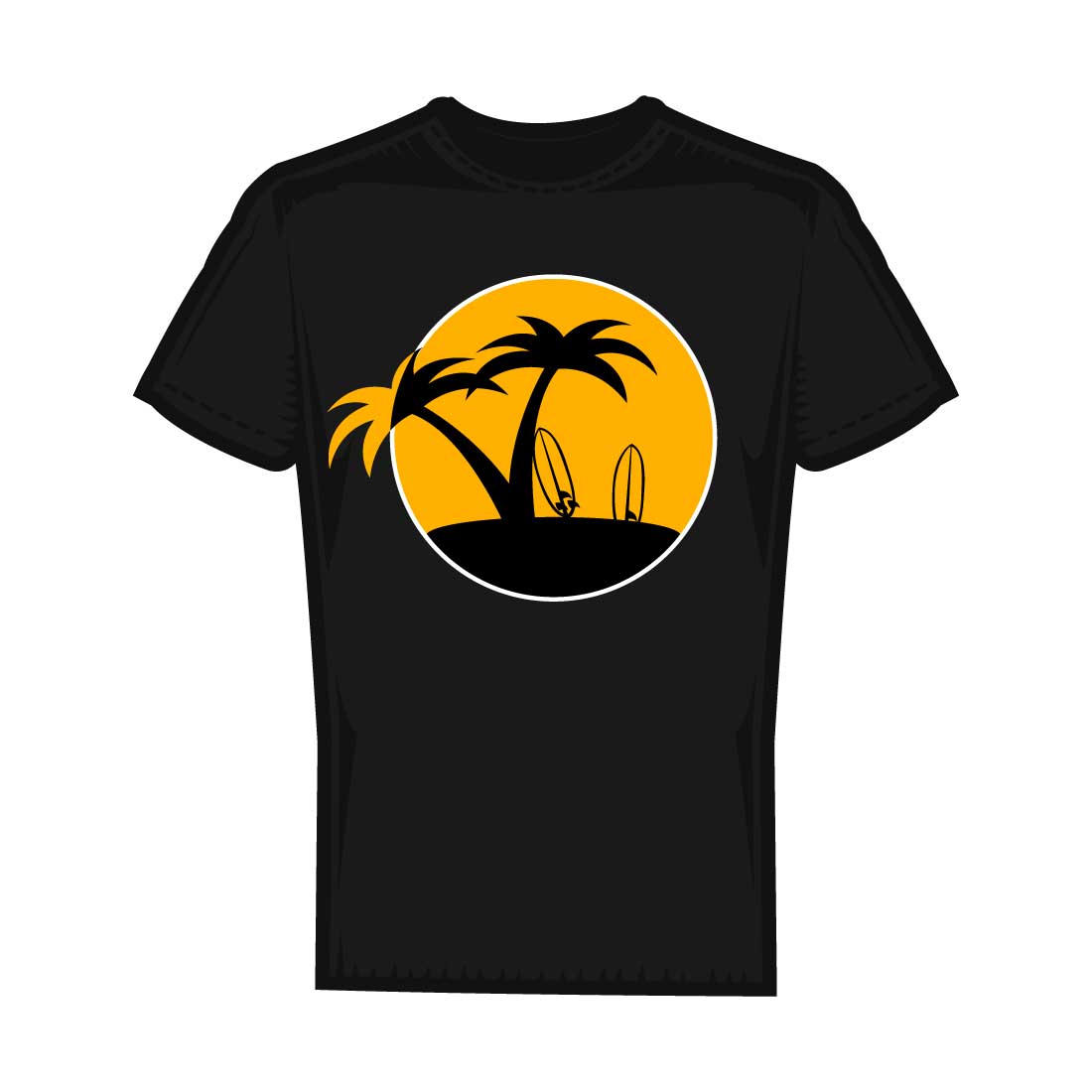 Summer Surf Paradise T-Shirt Design cover image.