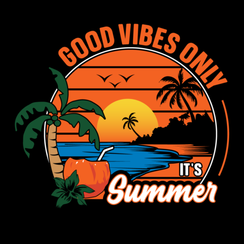 Summer Vibes t shirt design – Creative Design Bundle cover image.