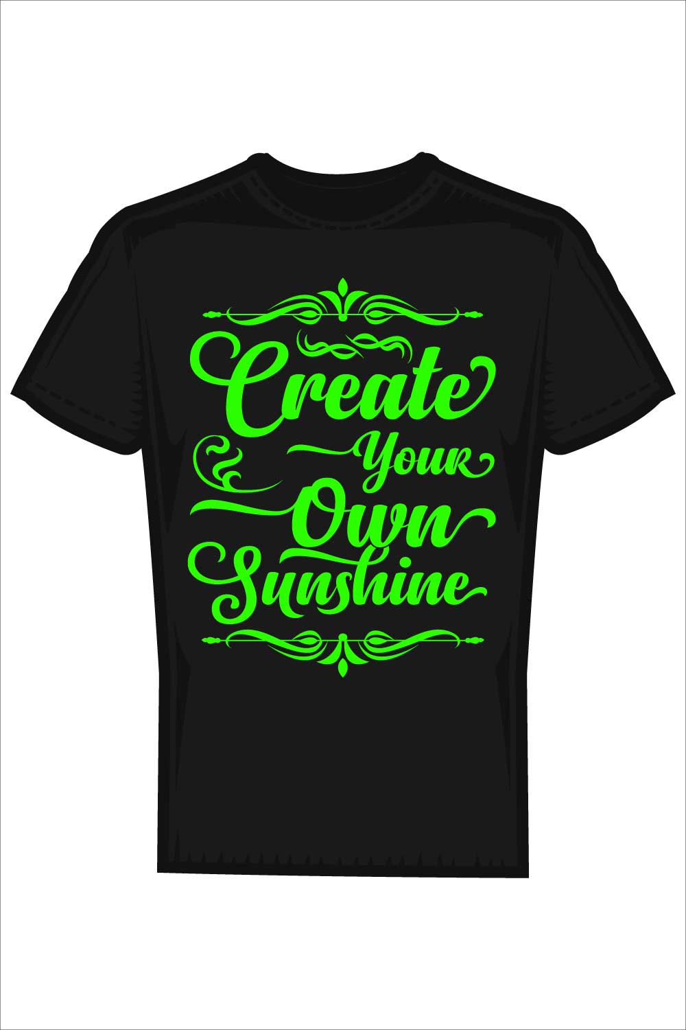 Motivational Typography T-Shirt Design Vector pinterest preview image.