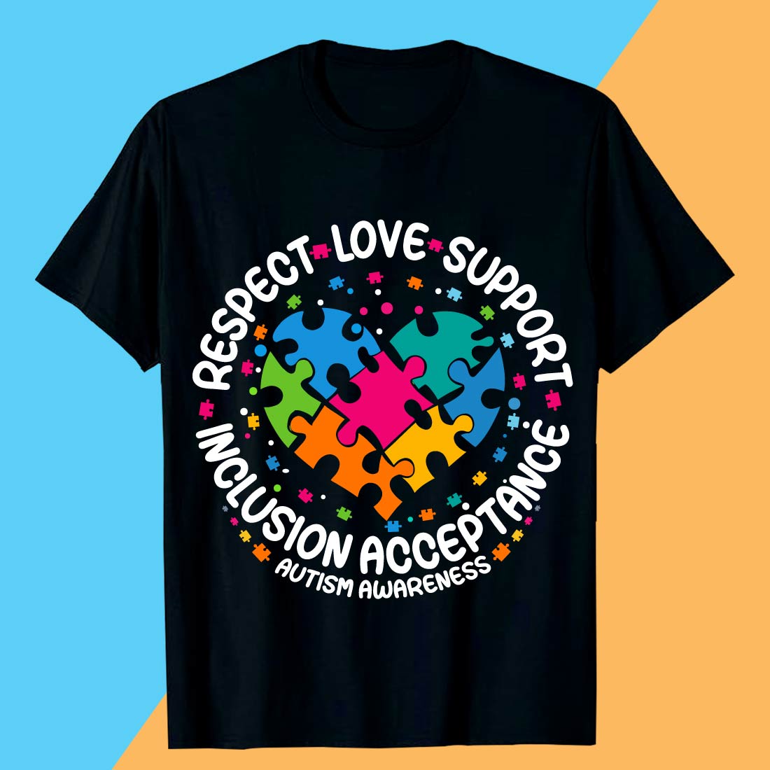 Autism Awareness Bold & Colorful Design Budnle preview image.