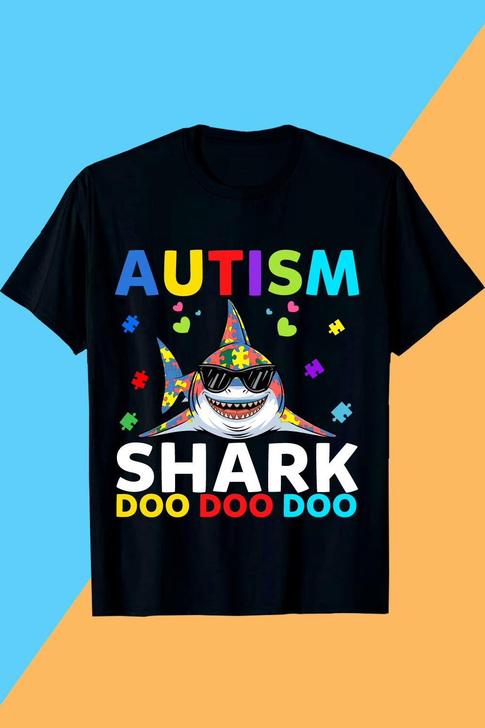 Autism Awareness Bold & Colorful Design Budnle pinterest preview image.