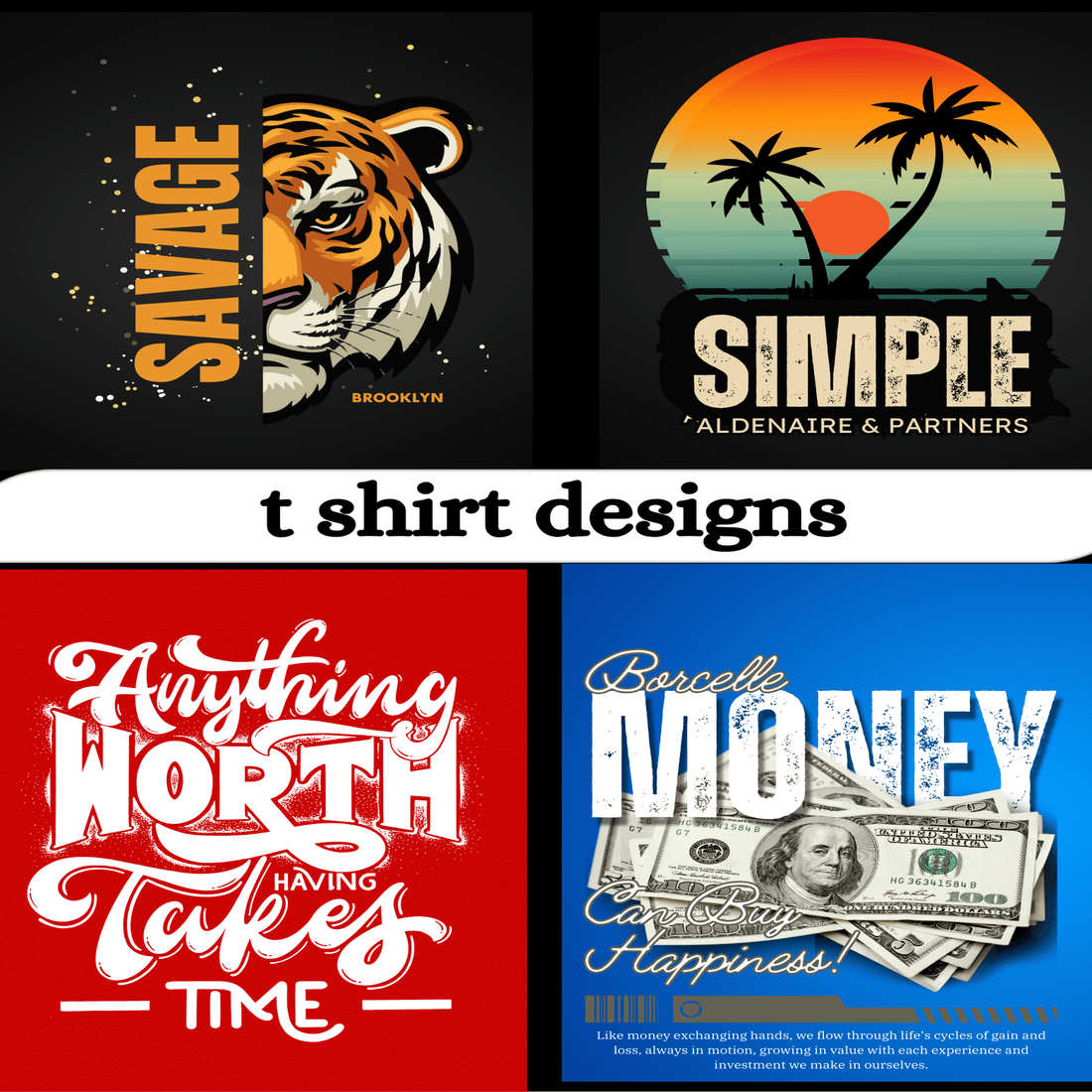 motivational t shirt design cover image.
