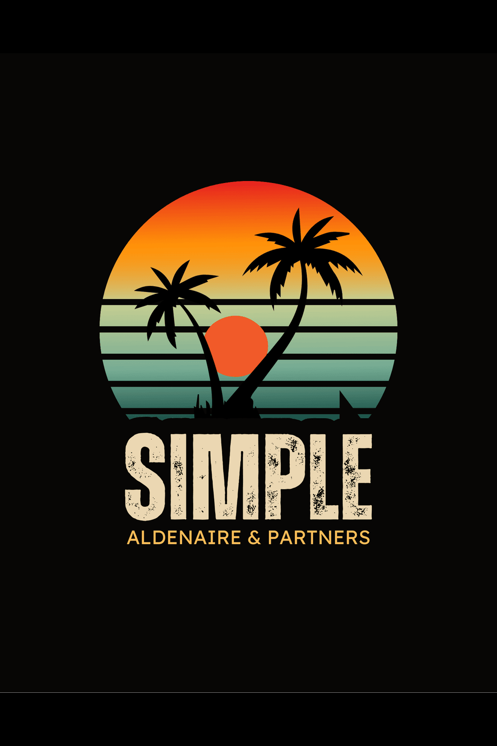 colorful vintage retro sunset t shirt 3 931