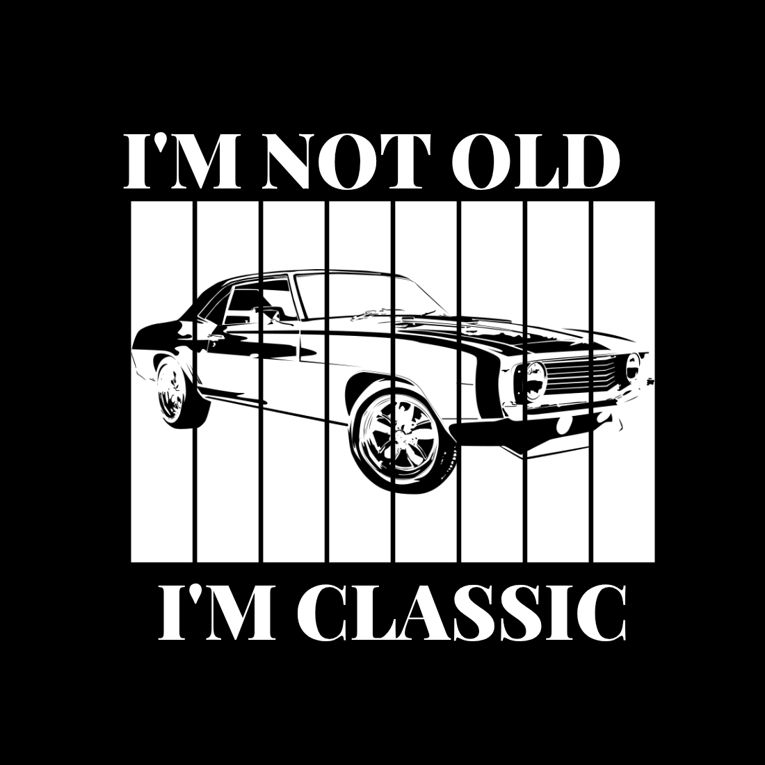 Vintage T-shirt design preview image.