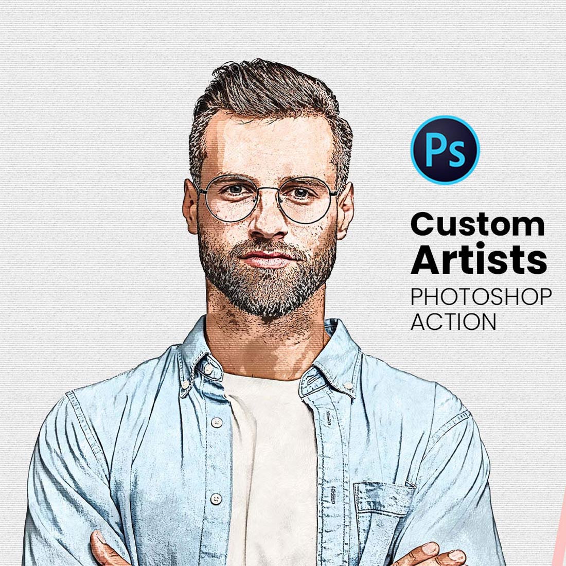 Custom Photoshop Actions for Artist cover image.