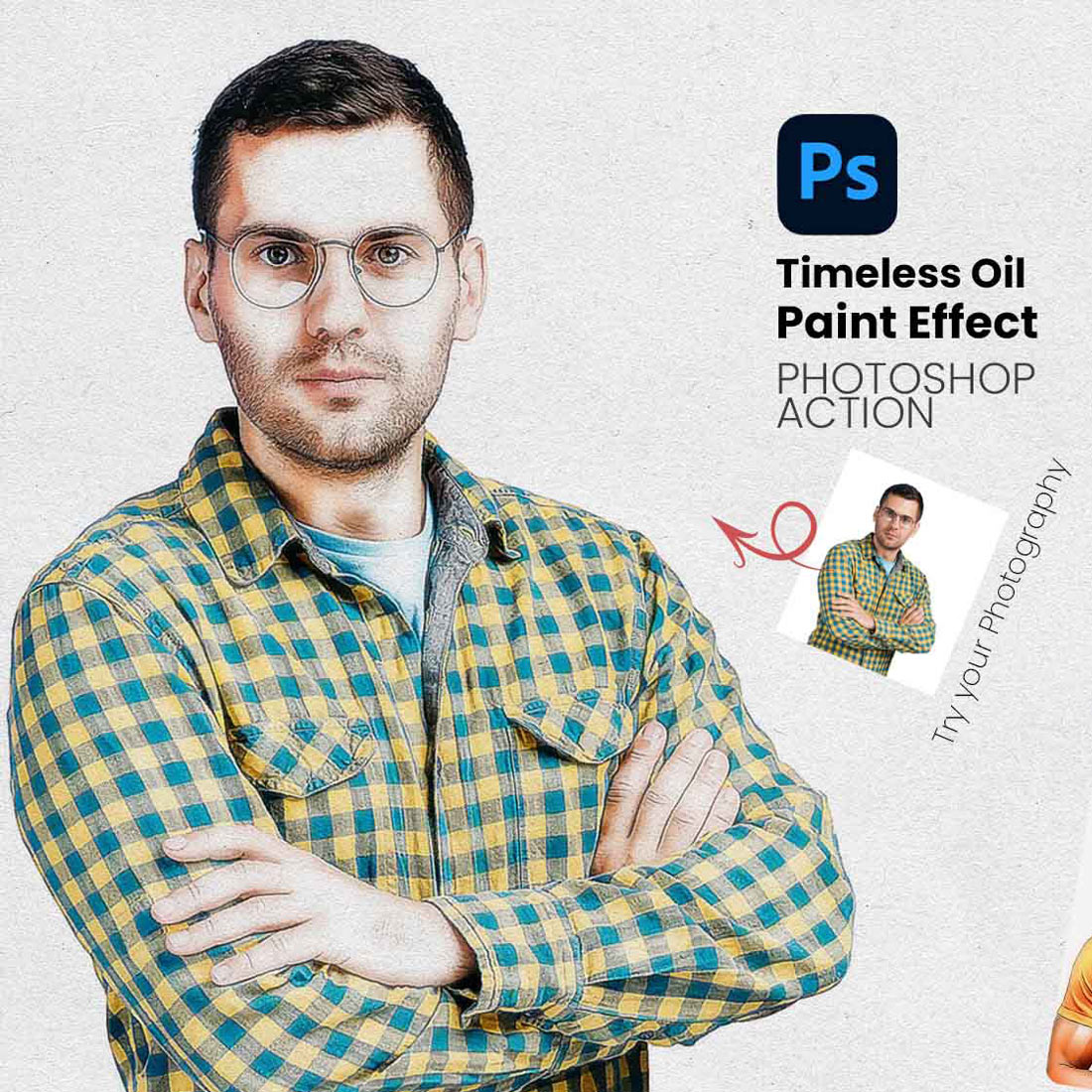 Timeless Oil Paint Effect Photoshop cover image.