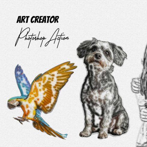 Art Creator Photoshop Action cover image.