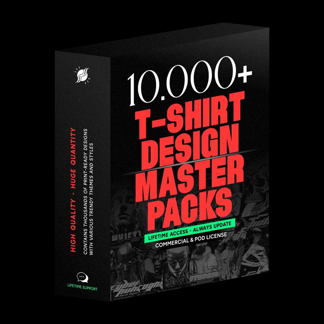 T-shirt Design Master Packs - Graphic Tees for Print on Demand and Clothing Brands preview image.