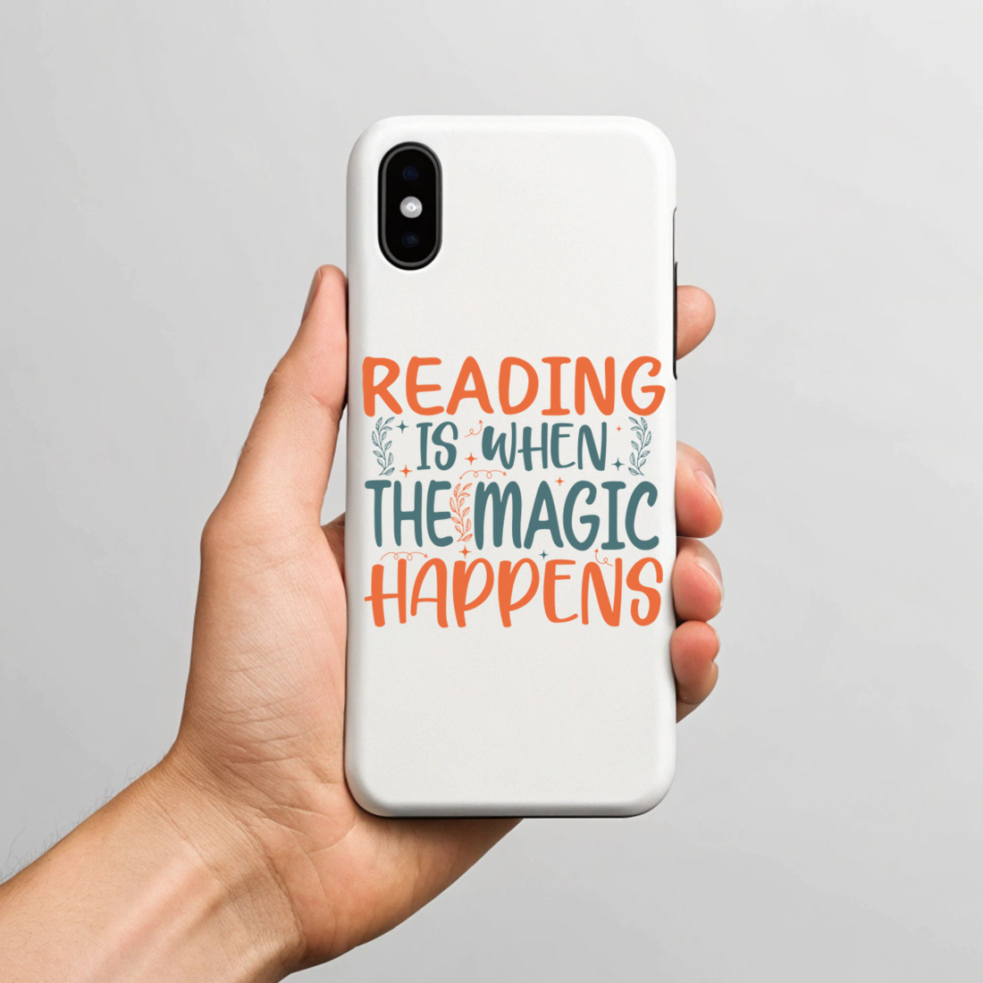 cute bookish typography graphic perfect for t shirts and merch 7 with phone case mock up 139