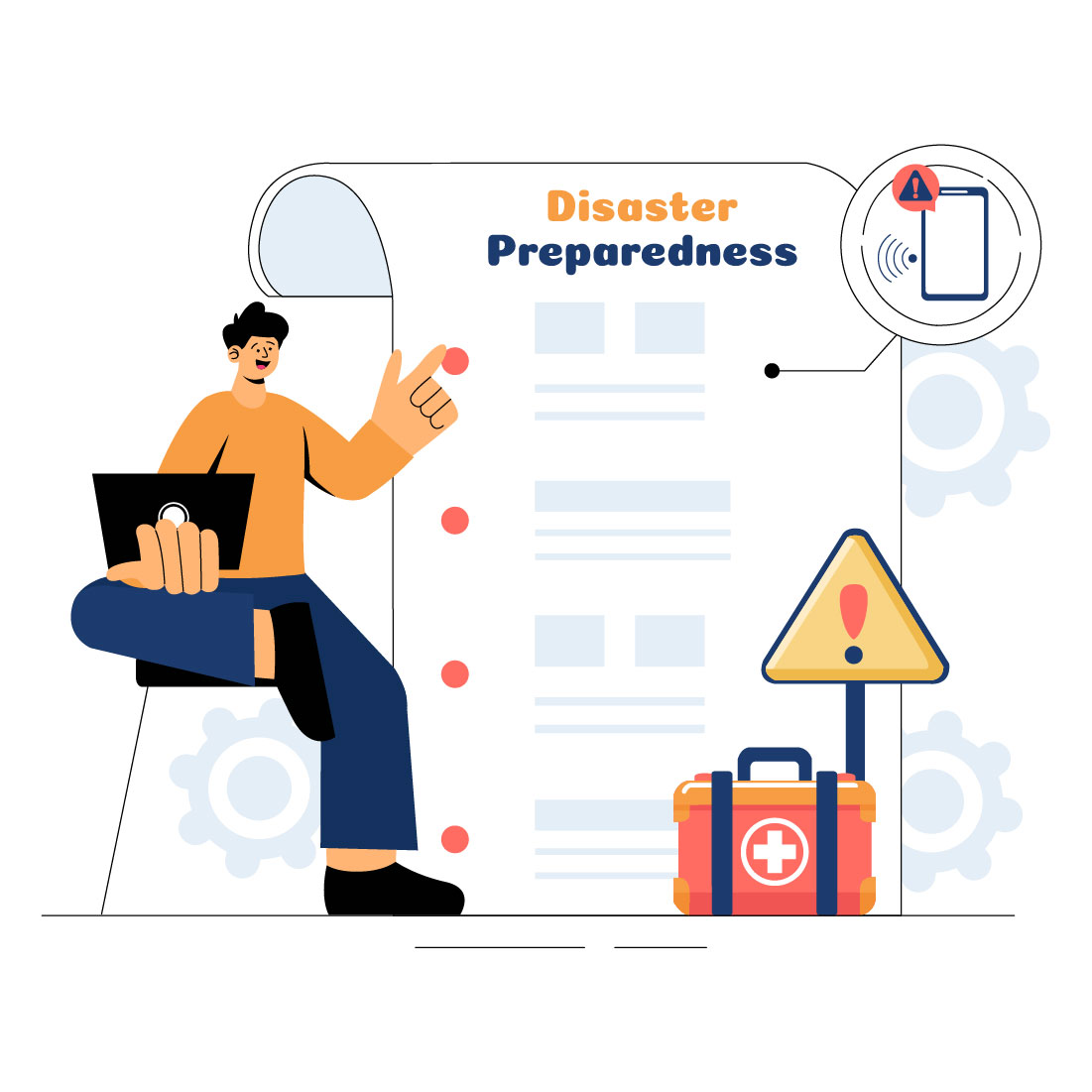 9 Emergency Disaster Preparedness Illustration preview image.