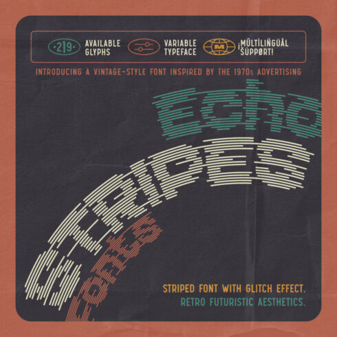 Echo Stripes - Variable Font Set cover image.