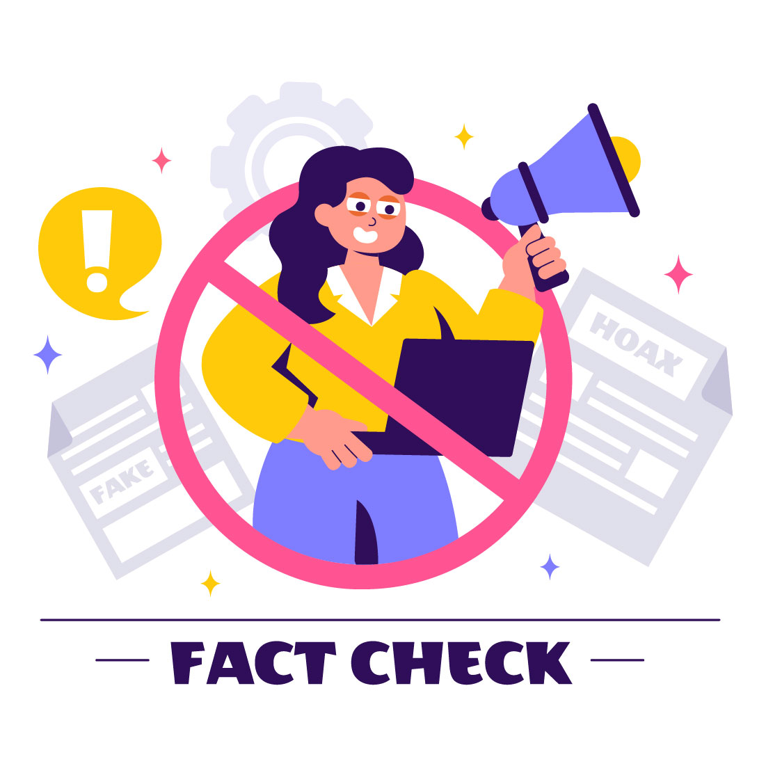 12 Myths vs Facts Check News Illustration cover image.