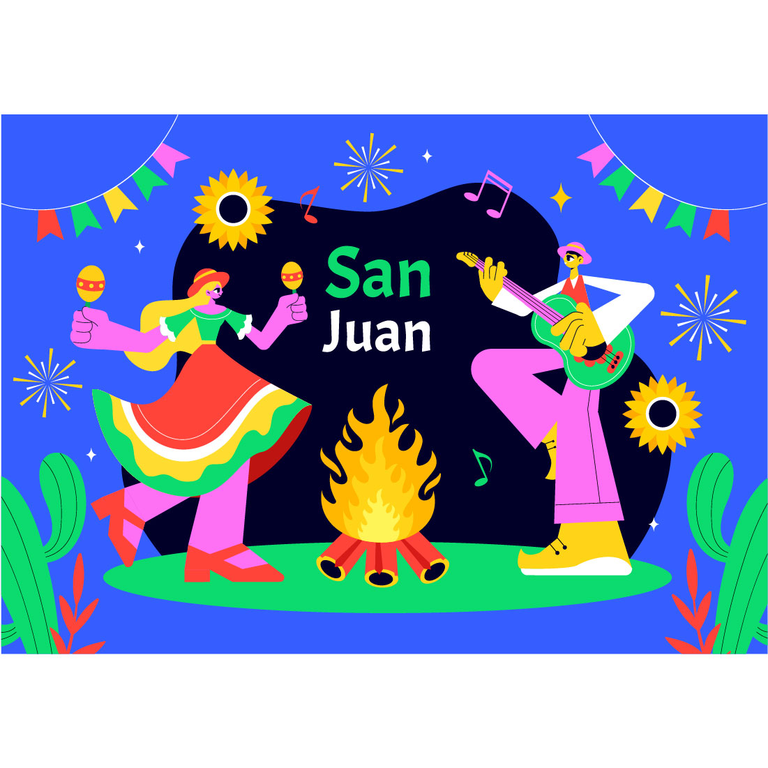 9 Fiesta de San Juan Illustration cover image.