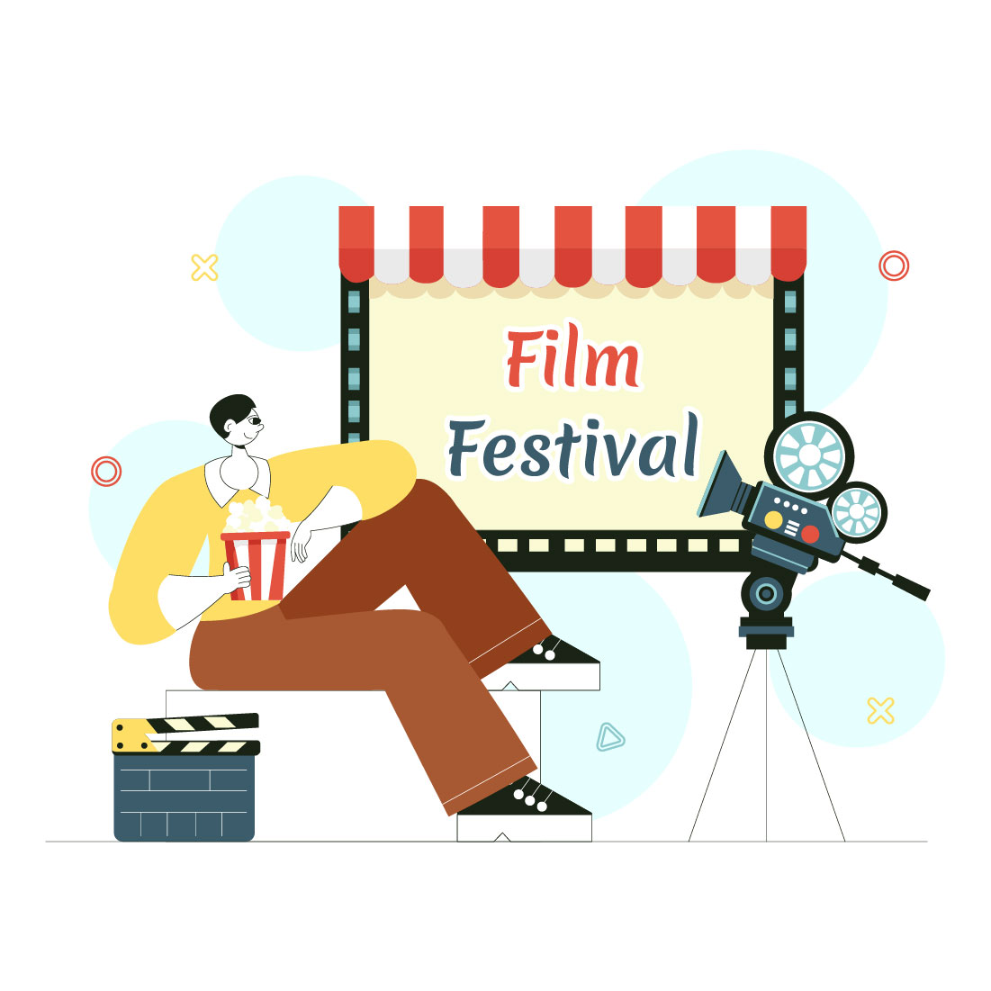 9 Cinematic Film Festival Illustration cover image.