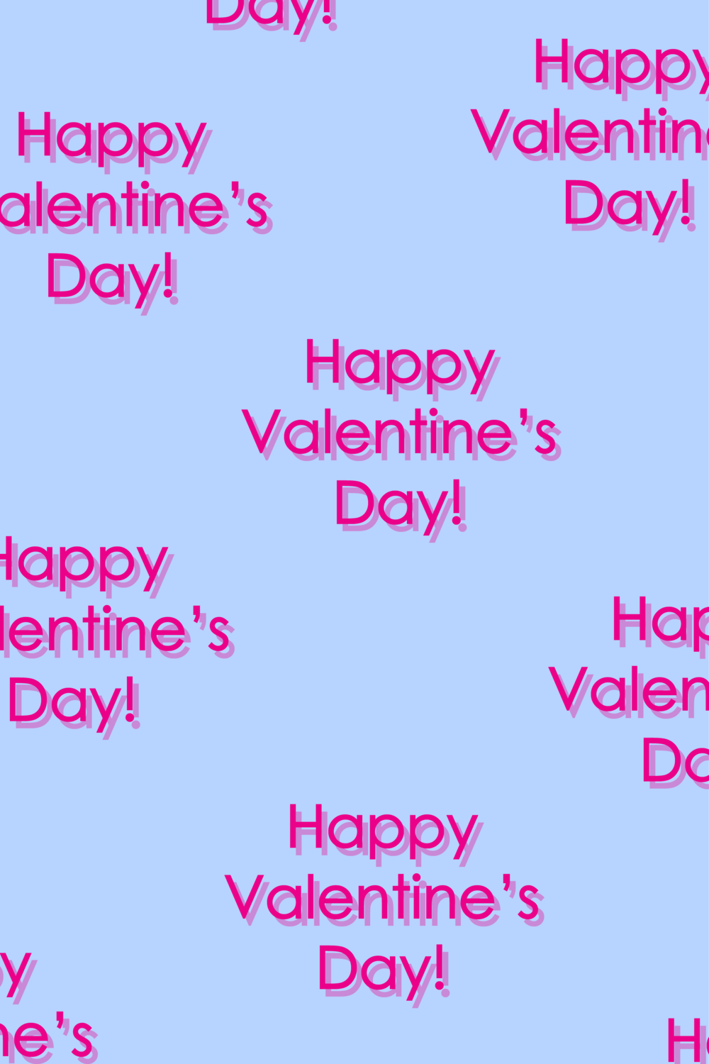 Valentine day pinterest preview image.