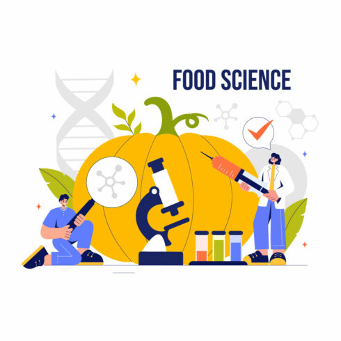 9 Food Science Laboratory Illustration cover image.