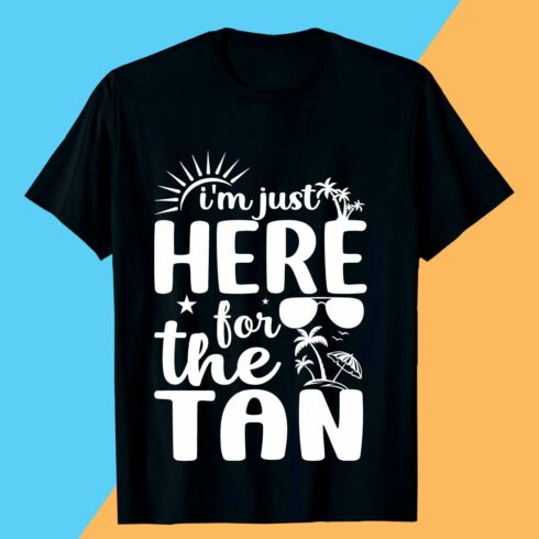 Here For The Tan SVG T shirt Design SVG AI EPS10 PNG PDF File cover image.