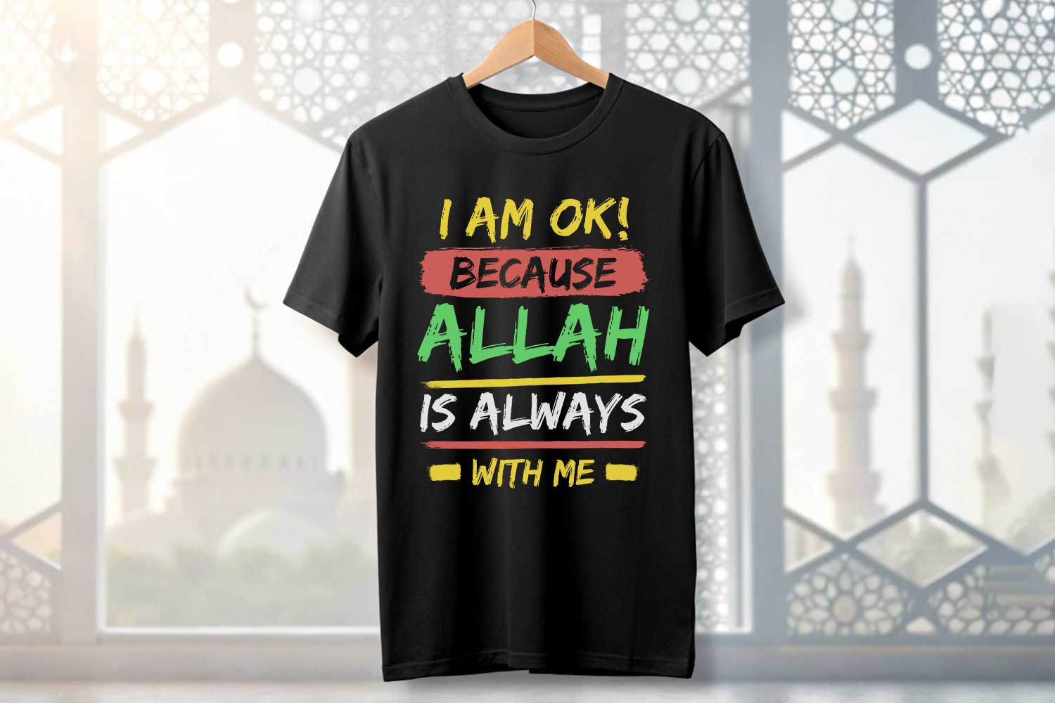 i am ok because allah is always with me muslim motivational quotes islamic inspirational quotes 3 777