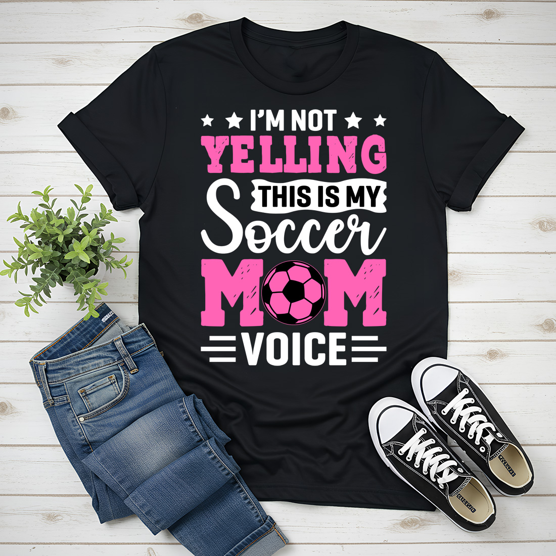 i m not yelling this is my soccer mom voice t shirt design black bag 3 193