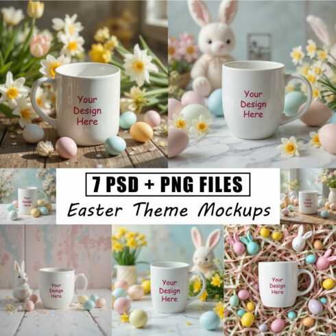 7+ Easter Mug Mockups cover image.