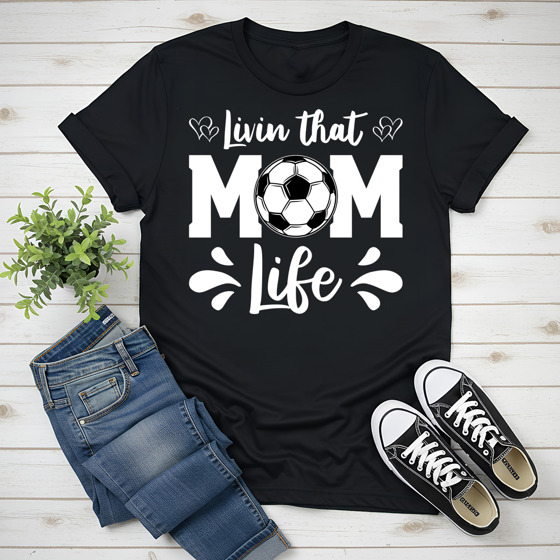 livin that mom life t shirt design black t shirt 575