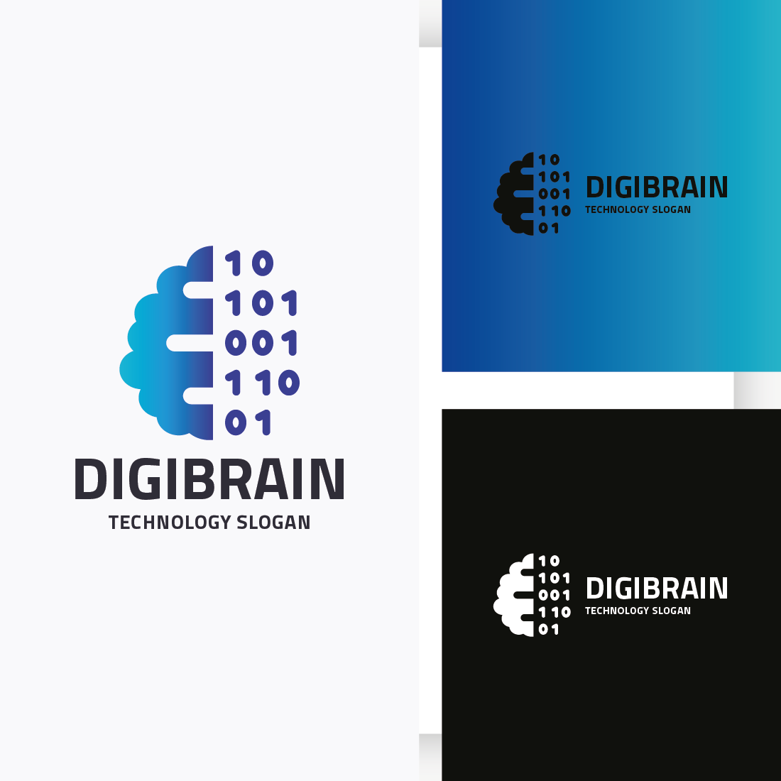 Digital Brain Ai Code Logo preview image.