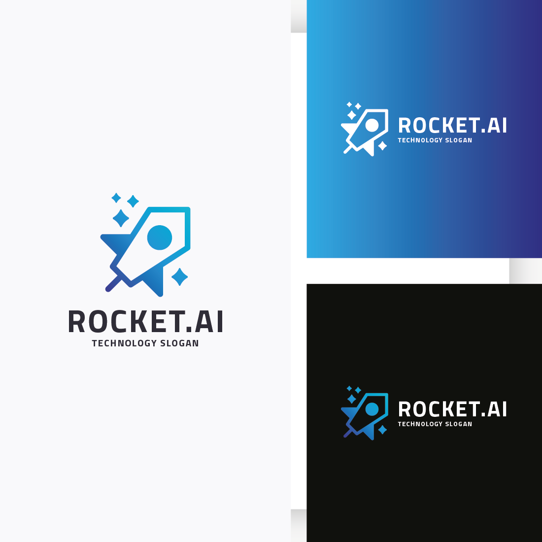 Rocket AI Business Logo cover image.