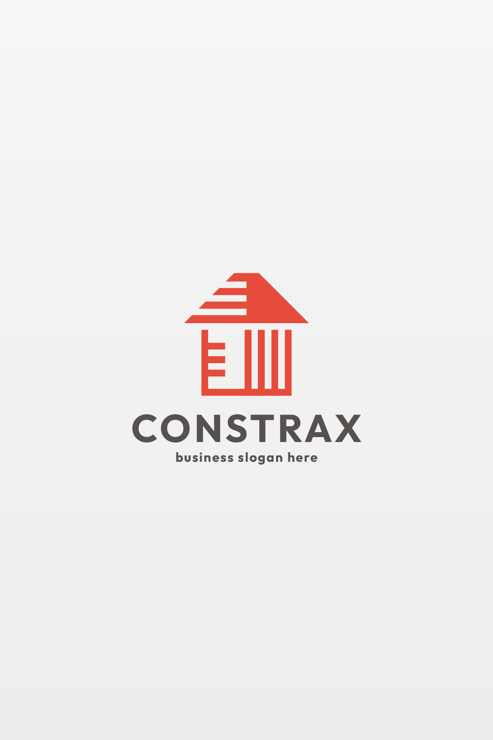 Construction Real Estate Logo pinterest preview image.