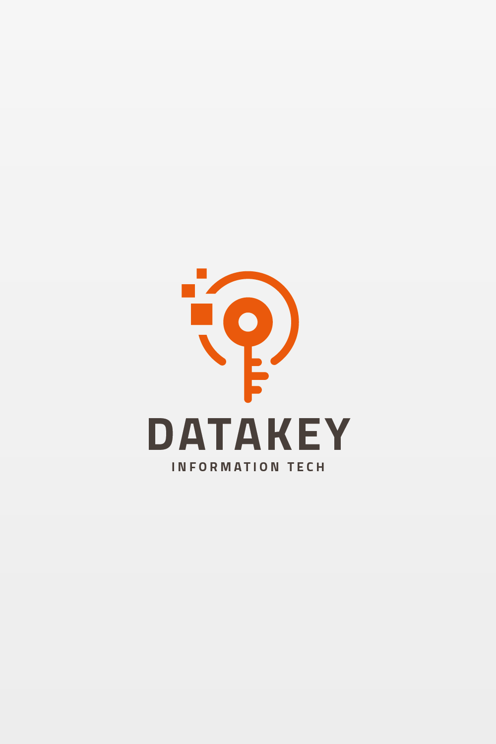 Digital Data Key Logo pinterest preview image.