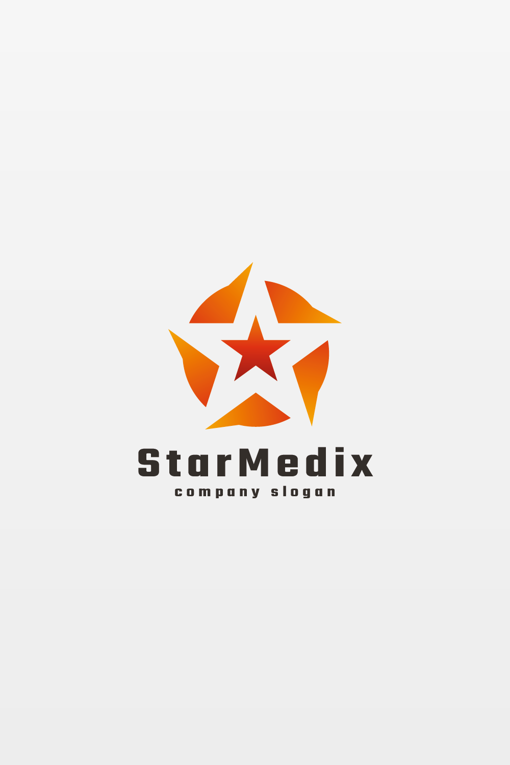 Star in Star Media Logo pinterest preview image.