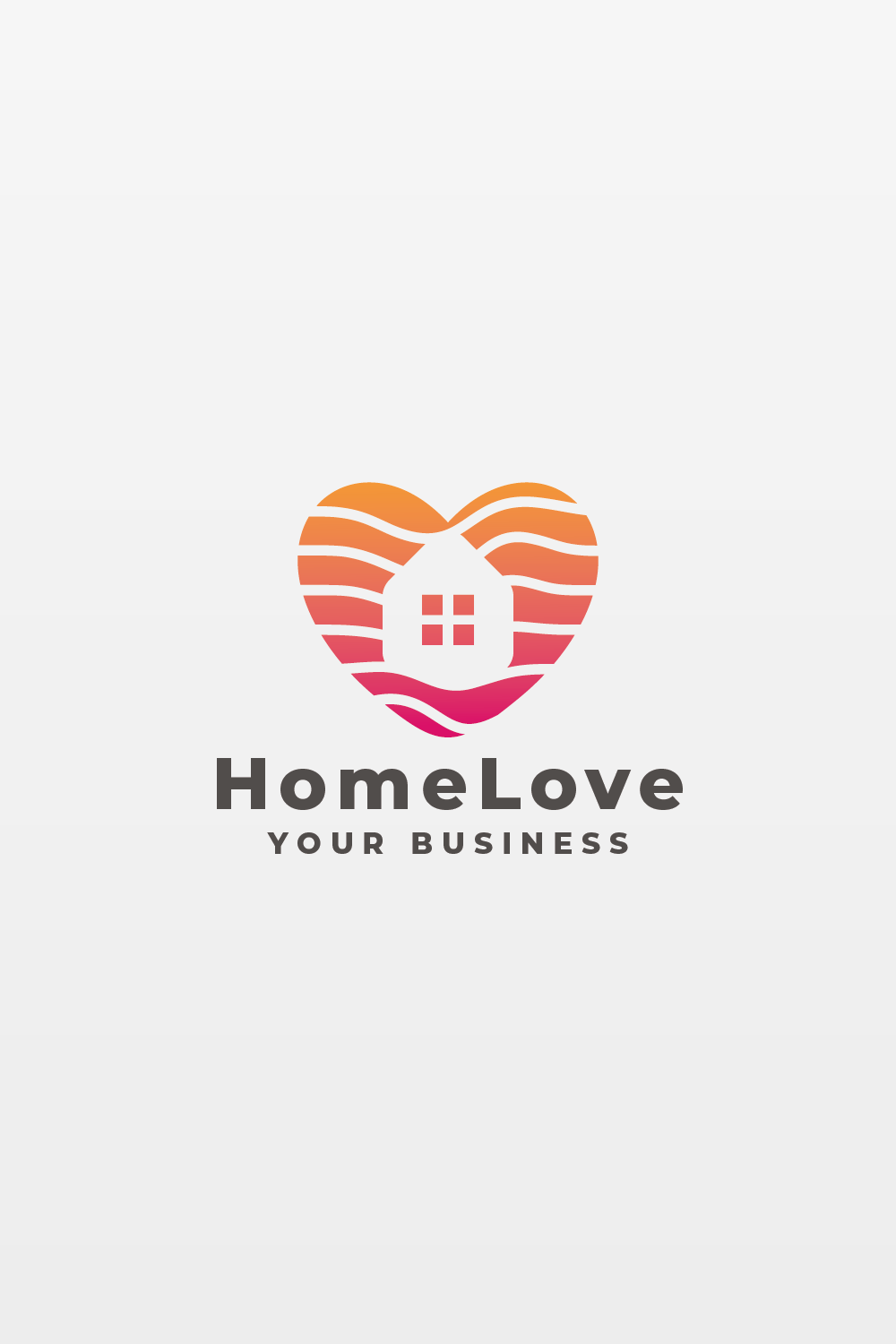 Home Love Logo pinterest preview image.