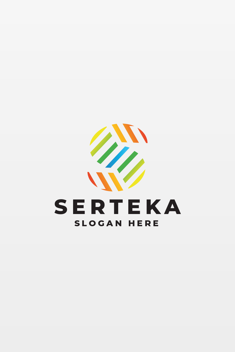 Serteka Letter S Logo pinterest preview image.