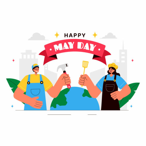 9 Happy May Day Illustration cover image.