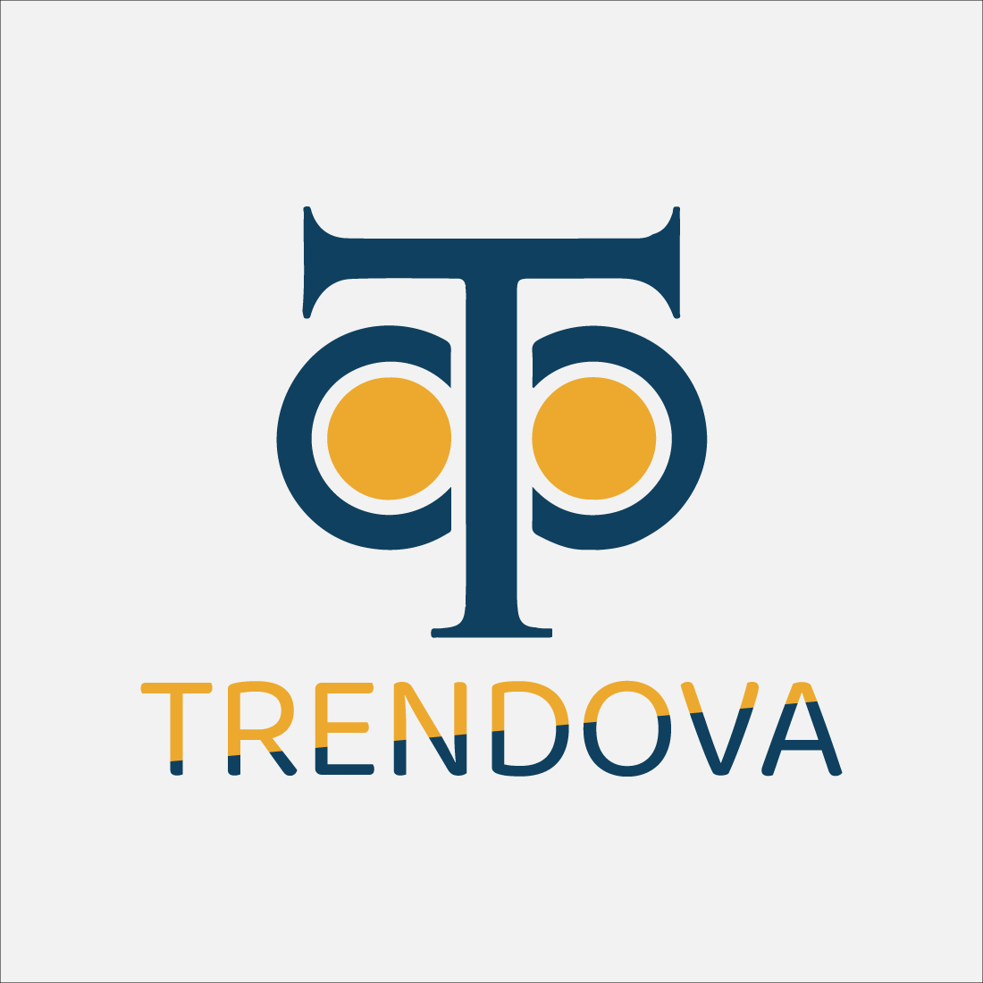 TRENDOVA – Modern Fashion Brand Logo cover image.