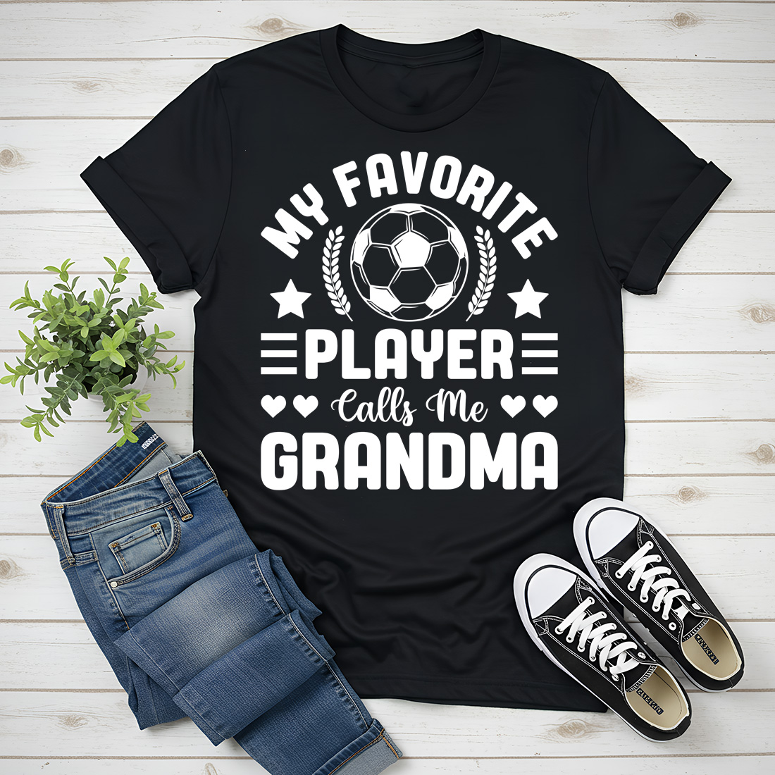 my favorite player calls me grandma black t shirt 302