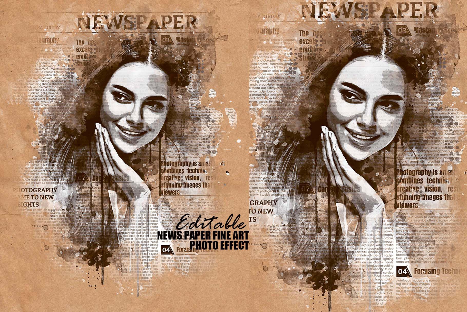 news paper fine art photo effect a 300