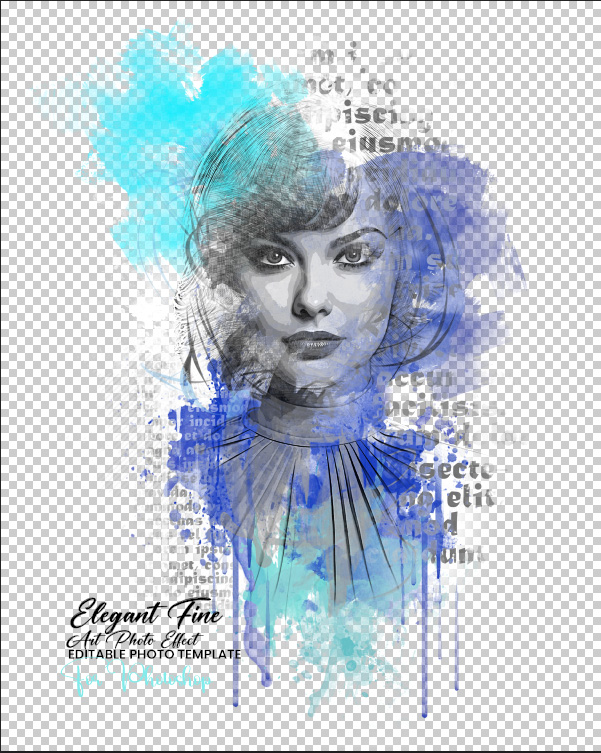 novel text portrait art photo effect 12 g 91