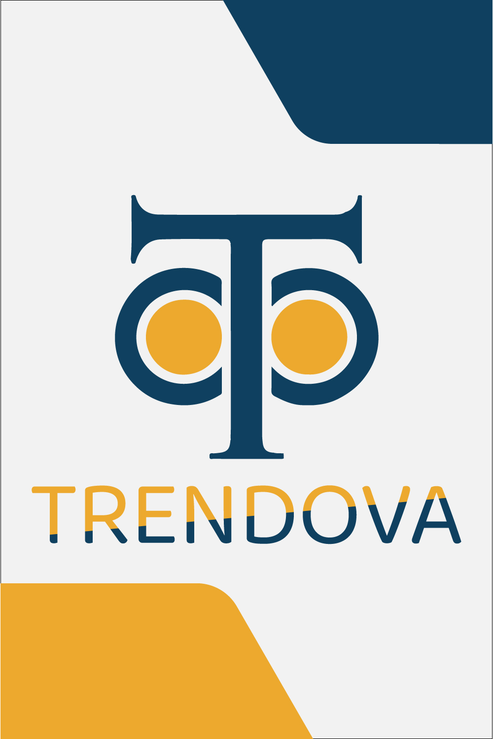 TRENDOVA – Modern Fashion Brand Logo pinterest preview image.
