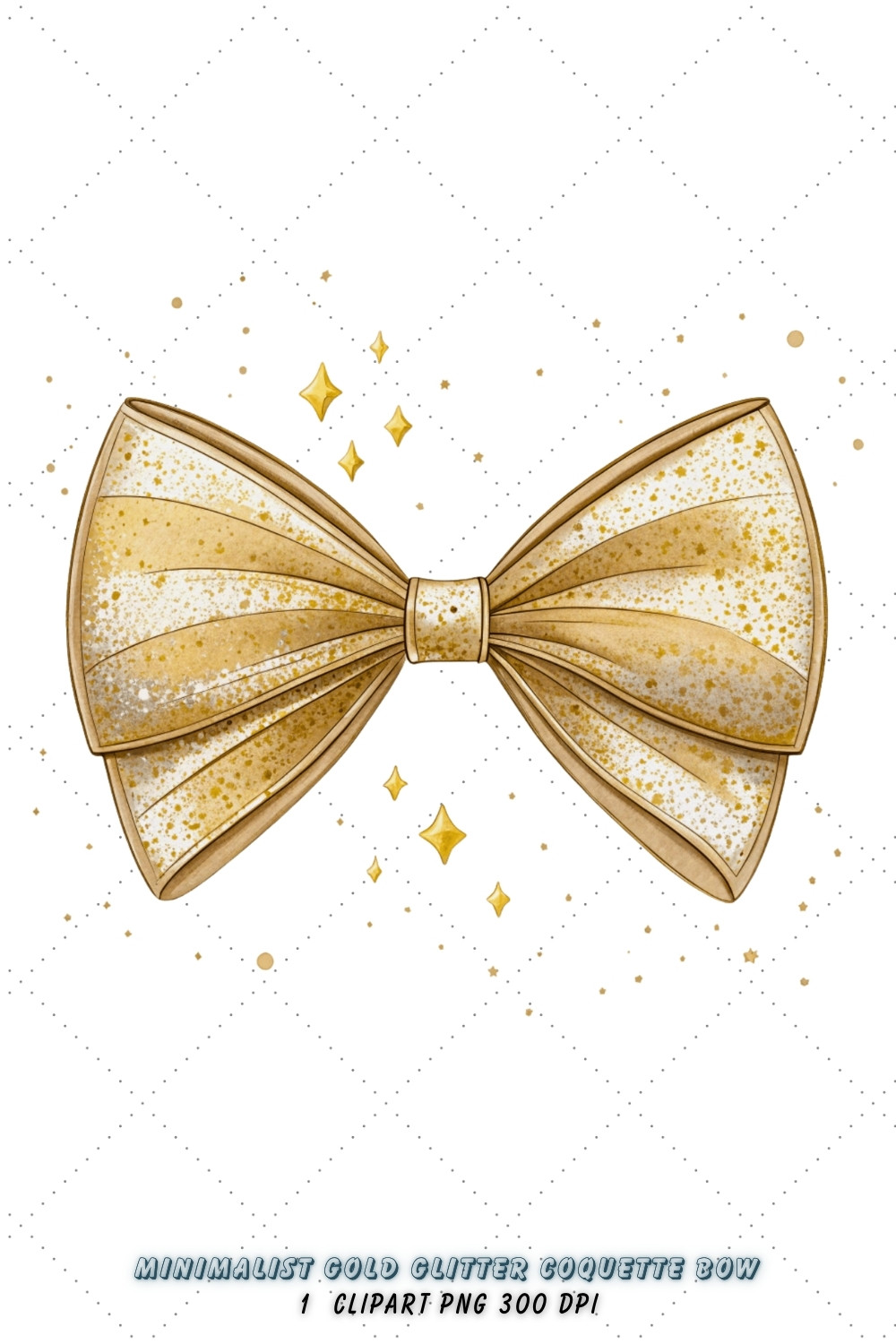 Minimalist Gold Glitter Coquette Bow Clipart, minimalist gold bow, glitter coquette bow, sleek bow design, gold glitter clipart, digital bow design, modern minimalist bow, glitter bow art, minimalist glitter design, coquette bow art, gold sublimation design, pinterest preview image.