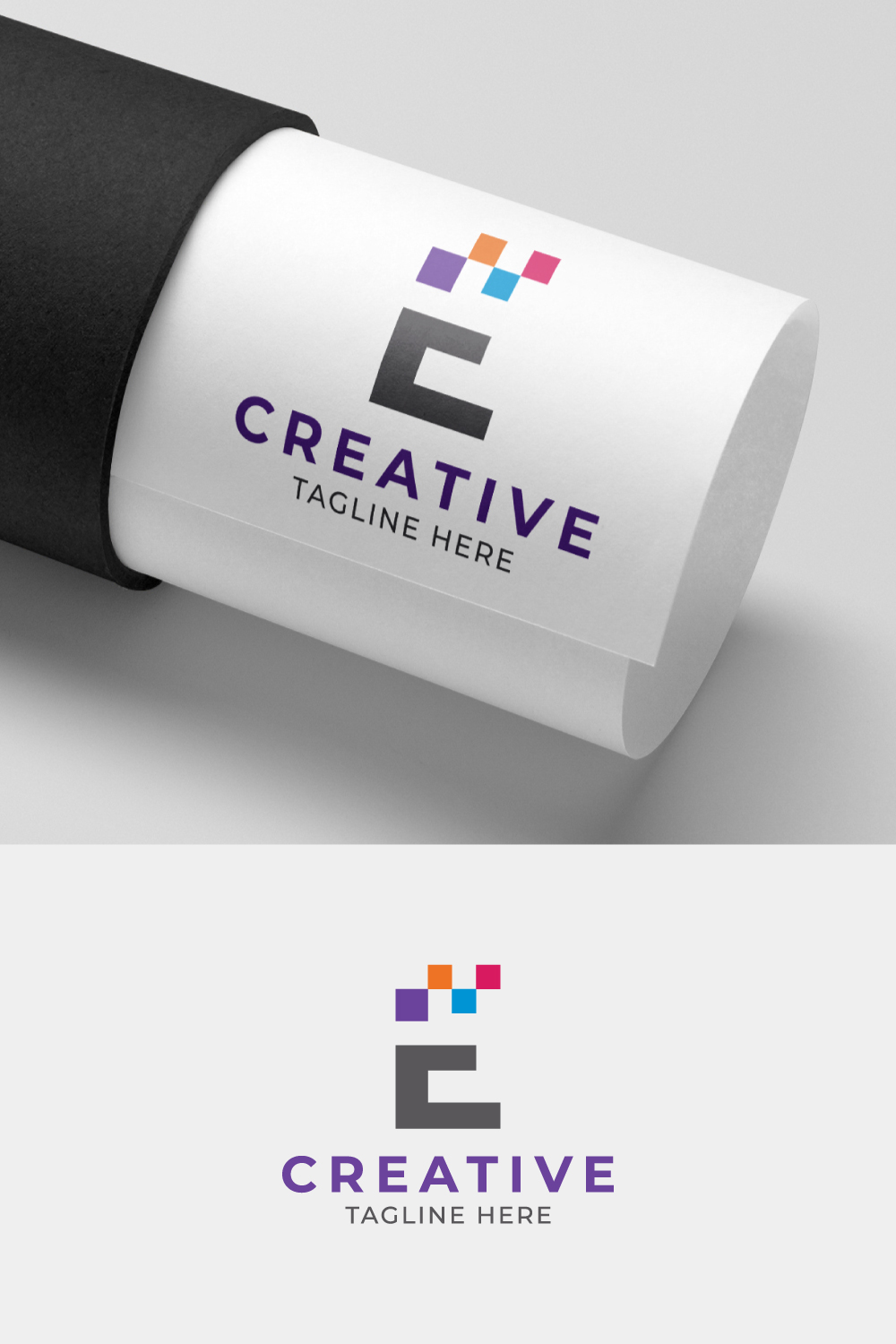 Creative Digital Pixel Letter E Logo Design pinterest preview image.