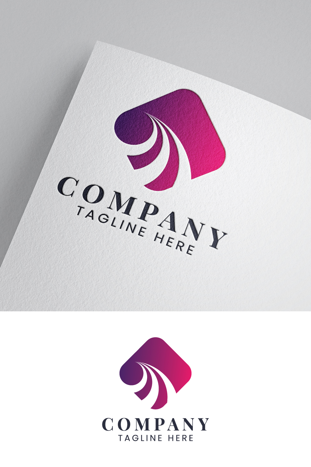 Abstract Colorful Logo pinterest preview image.