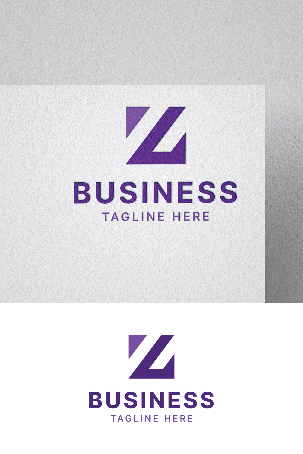 Abstract Letter Z Business Logo pinterest preview image.