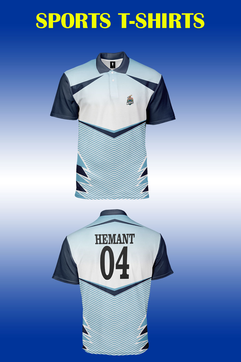 Premium Sublimation Sports Jersey Design – Customizable & High-Quality pinterest preview image.