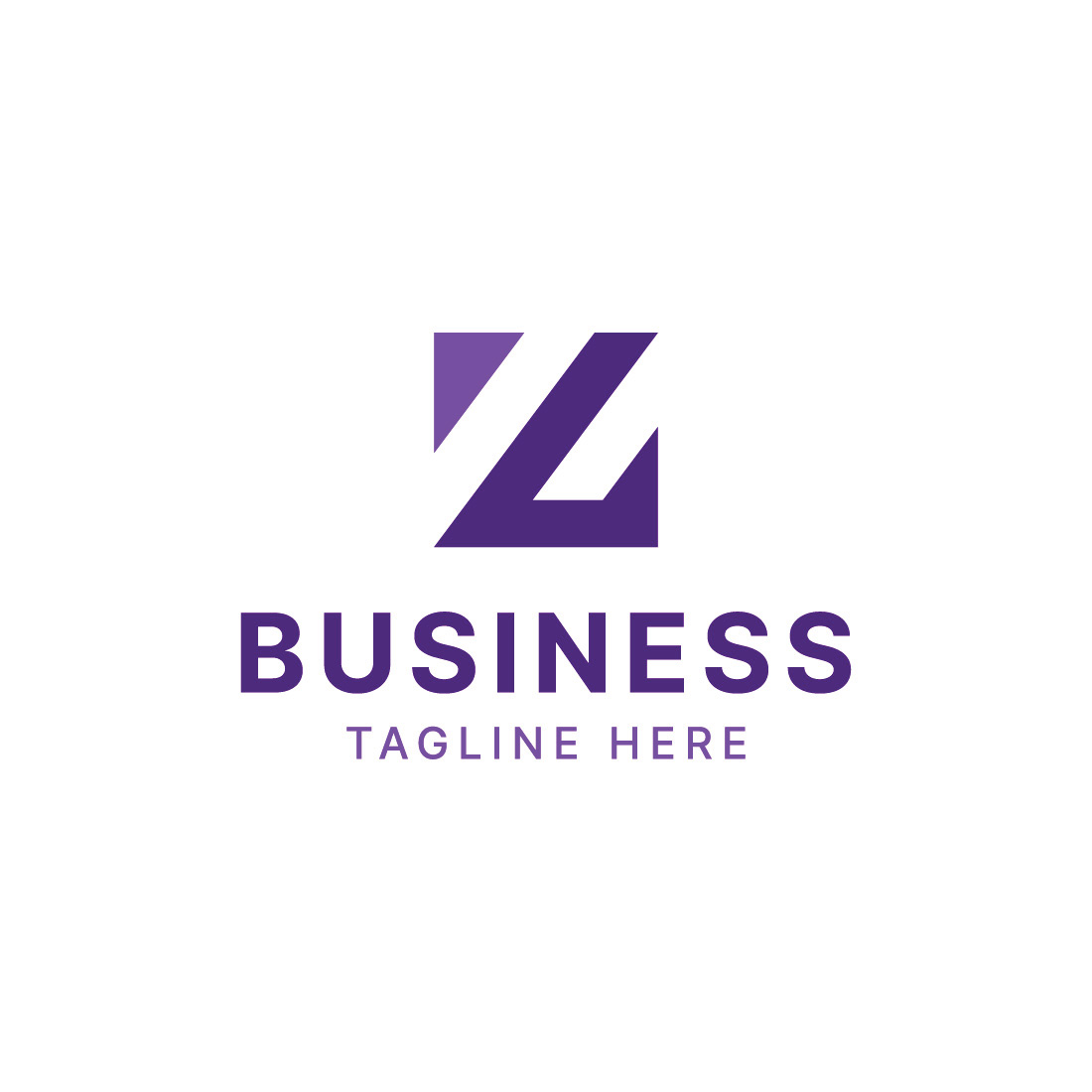 Abstract Letter Z Business Logo preview image.