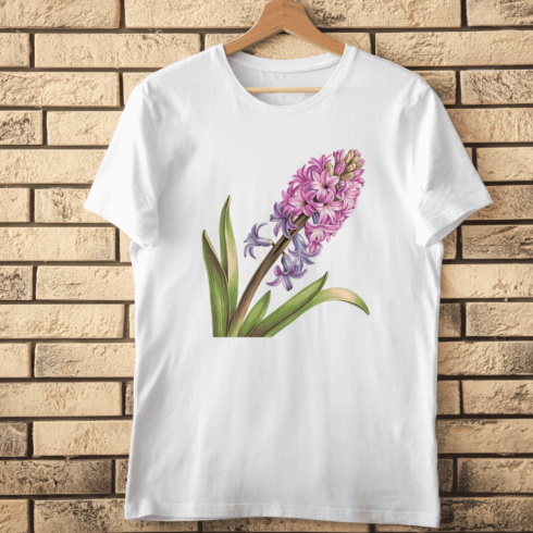 Floral Hyacinth Bloom T-Shirt Design cover image.