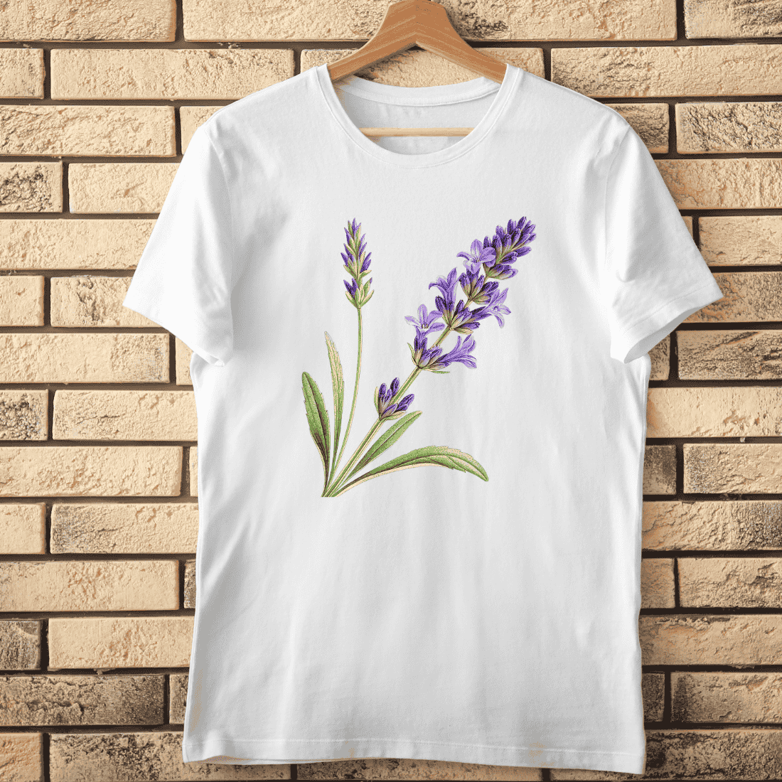 Lavender Flower T-Shirt Design cover image.