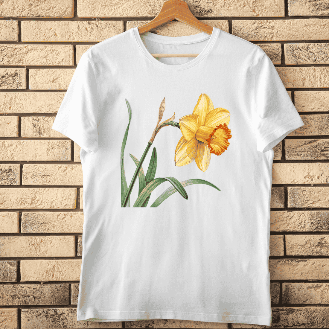 Yellow Daffodil T-Shirt Design cover image.