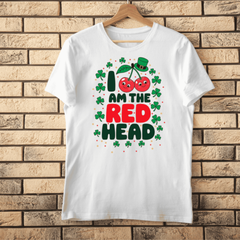 Leprechaun Hat Cherries T-shirt Design cover image.